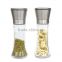 High quality Brushed Stainless Steel Salt and Pepper Grinder Set- With Glass Bottle Salt and Pepper Shakers