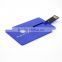 Cheapest 2gb 4gb 8gb 16gb Blue Cerdit Card USB Flash Stick For Electronic Gifts