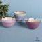 2015 color glaze double soup bowl without handle