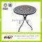 Newest design patio mosaic metal furniture outdoor garden mtal mosaic furniture