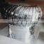 Powerless roof ventilation fans for workshop