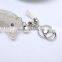 High Quality Metal Crystal Key Chain With Dolphin Pendant Women Bag Accessories Valentine's Day Gift