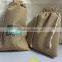 Custom LOGO large drawstring jute packgaing bags,280*160(mm*mm)