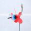 4 Inch Pearl Powder Cartoon Dragonfly Pinwheel Promotional Flower Toy Windmill