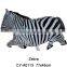 Large zebra shape foil balloon Inflatable animal helium balloon party decoration