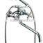 Double handle Brass / Zinc alloy kitchen faucet