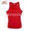 Custom print red blank sports singlets,fitness gym tank top