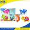 Interesting cartoon animal piano toy set with window box