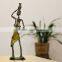 Home decor antique casting tecnique pewter crafts African figurine