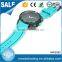 Fashion alloy case japan movt stainless steel backcase silicone strap watch