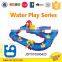 86.5*73cm small water park park water for kids play with whistle yellow duck