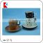 two tone color glaze ceramic material wholesale tea cups jumbo ceramic cup and saucer