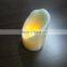 white real burning candle crater shape led flameless firelight candles