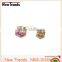 Fashion square clear crystal new model wedding ring for women