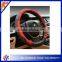 2015 new design fashion leather steering wheel cover sewing