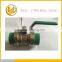 DN32 Size 1" Brass Ball Valve ,full Flow Double PPR Connection Flat Lever
