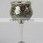 candle holder glass with mosaic