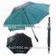 Black promotional golf umbrella