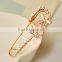 Nice gold Plated Rhinestone Crystal Flower Design Small Pin Brooch for women