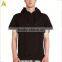 blank pullover hoodie sweatshirts with short sleeve