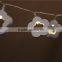 Yellow Painting Wooden Butterfly LED Christmas Wedding Decorative String Light
