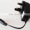 CE/FCC certificate cctv power supply 12v 0.5a with UK/EU/KR/US plug