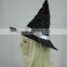 Black wrinkle Halloween hats witch hat