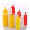 16 oz Clear Plastic Ketchup Squeeze Sauce Bottles with Screw Cap