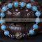Wholesale Natural Blue Agate Bracelet for Ornament
