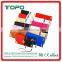 Gold Rivet leather mobile phone case cover mixed color zipper flip wallet Magnetic Buckle for iphone 6 6S plus