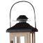 home decor wood lantern with metal top