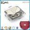 Shiny nickel engraved logo metal label leather design for handbag
