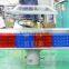 Hot blue and red flash signal light both side solar traffic warning light