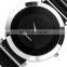 Delicate Fashion Stainless Steel Back Analog Black Men's Ladies Sport Bracelet Quartz Watch