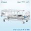 3-crank hospital beds with aluminum railings