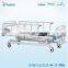 3-crank hospital beds with aluminum railings