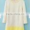 Beige Color Block Rhinestone Three Quarter Length Sleeve Dress