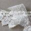 profressional design of guipure lace trim flower embroidery lace white cotton lace embroidery trim