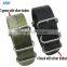 26MM Green Black Outdoor Canvas Watch Band Sport Strap For Garmin Fenix3 Fenix 3 Smart Watch