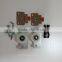 Door hardware accessories with space saving feature for sliding wooden door