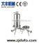 Sanitary filter housing/single cartridge filter
