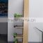 Free-standing Practical Retail Store Wood Display Shelf For Juice