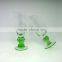 Unique Design Champagne Flute Wine Glass Green Stemware