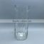 transparent pit glass vase