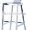 B133G luxury stainless steel bar furniture bar table and bar chair