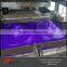 Thermoformed round acrylic advertising latticed tray