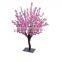 Small artificial peach flower tree for interior decoration