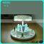 Pop pink acrylic cosmetic stands display with led lighting box,cosmetic display stand