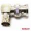 CCTV camera solderless coaxial L type bnc male connector
