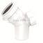 HIGH QUANLITY 45 DEG ELBOW OF PVC GB STANDARD EXPANDING FITTINGS FOR DRAINAGE WITH GASKET